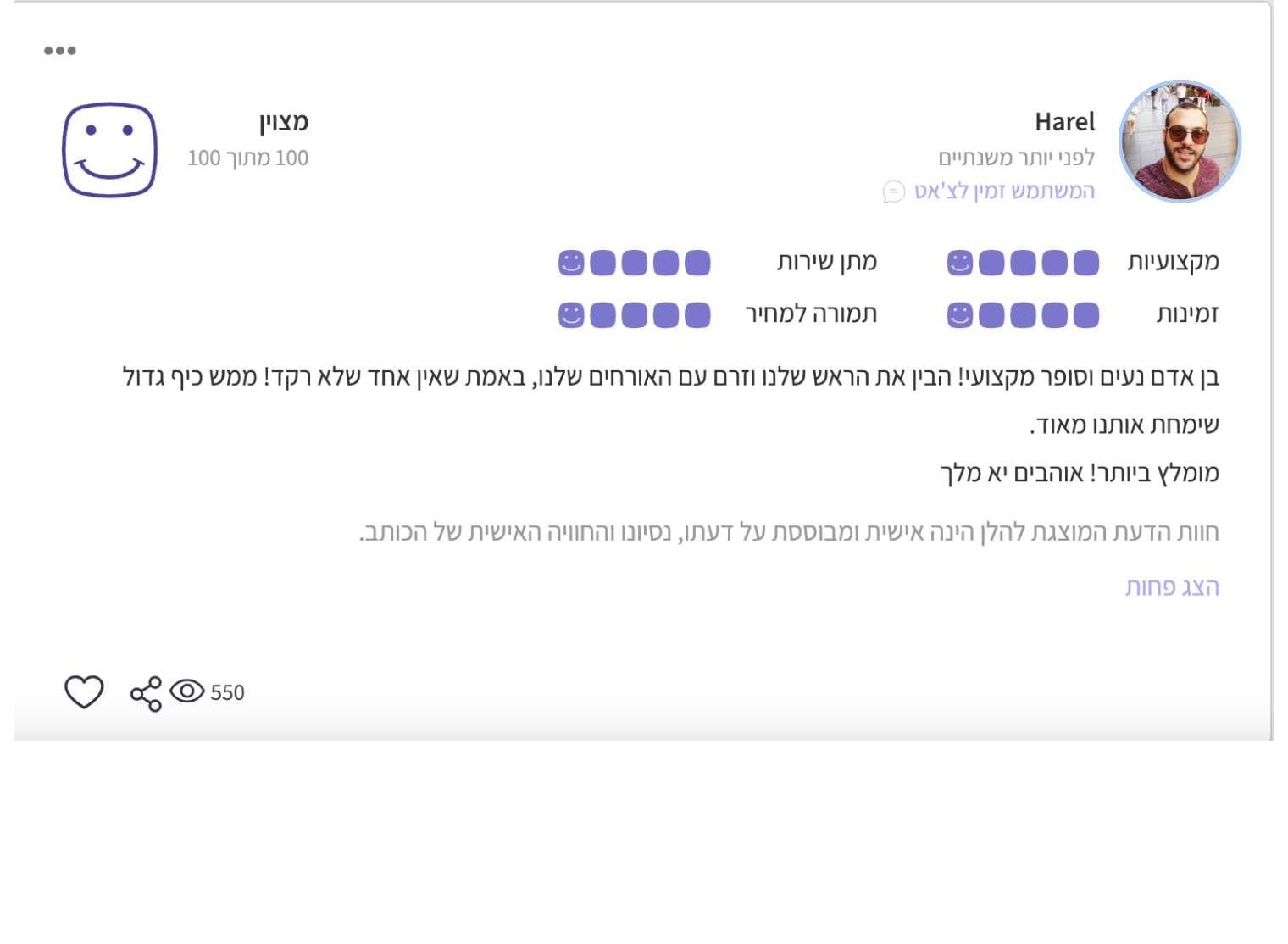ביקורת מאומתת — danna_chenn